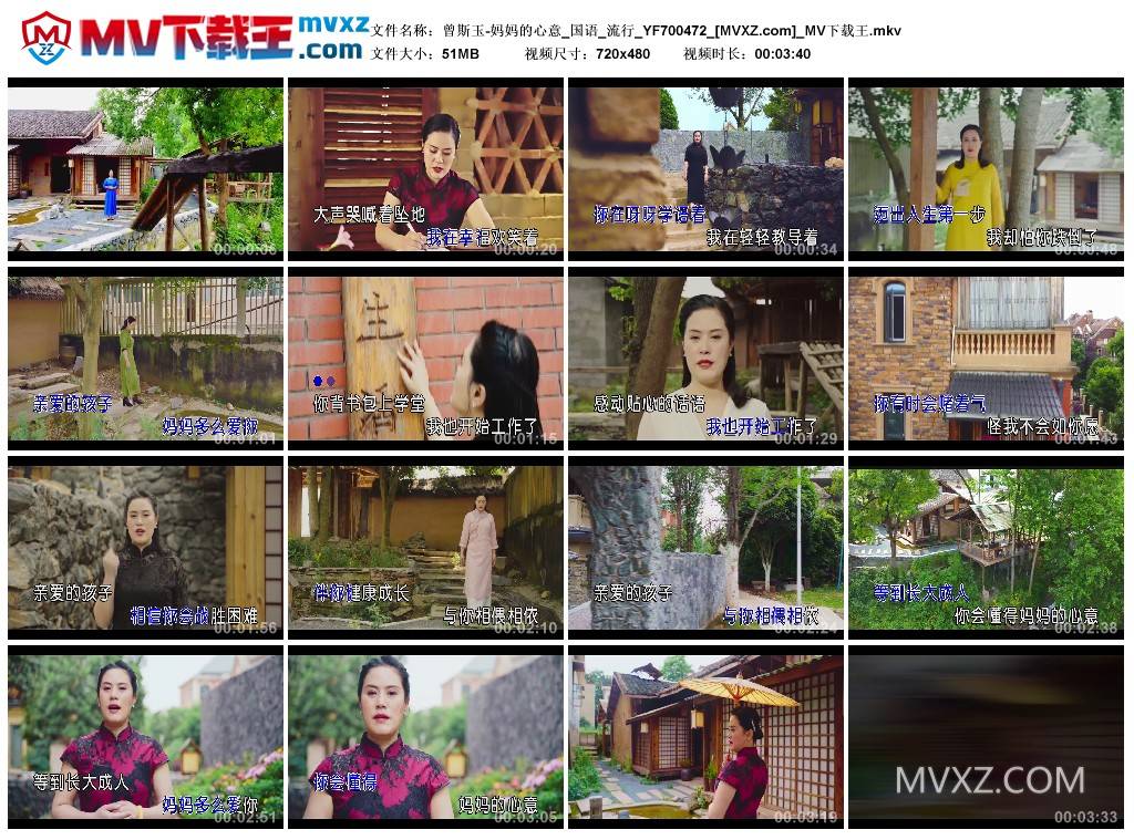 曾斯玉-妈妈的心意_国语_流行_YF700472